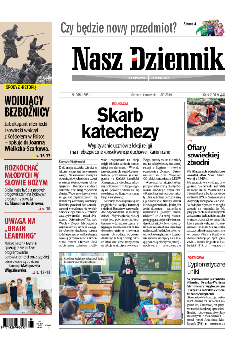 Nasz Dziennik z dnia 04.09.2019 wydanie PDF