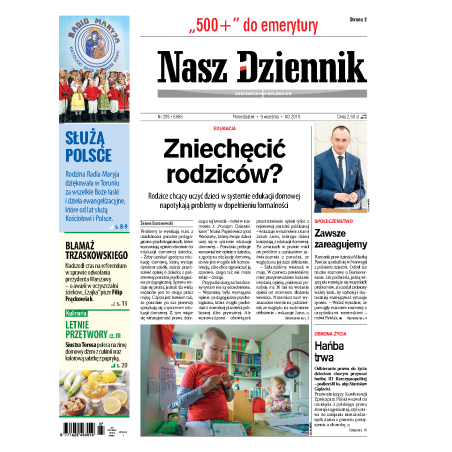 Nasz Dziennik z dnia 09.09.2019 wydanie PDF