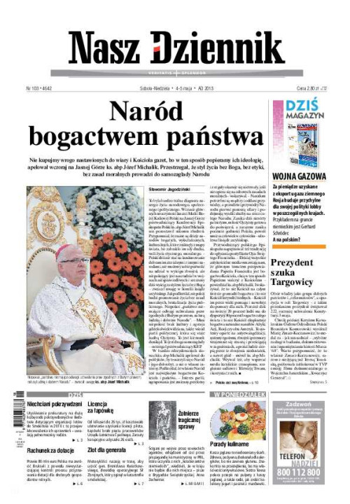Nasz Dziennik z dnia 04.05.2013 wydanie PDF