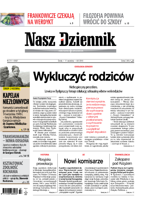 Nasz Dziennik z dnia 11.09.2019 wydanie PDF