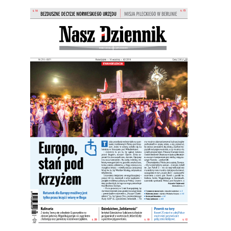 Nasz Dziennik z dnia 16.09.2019 wydanie PDF