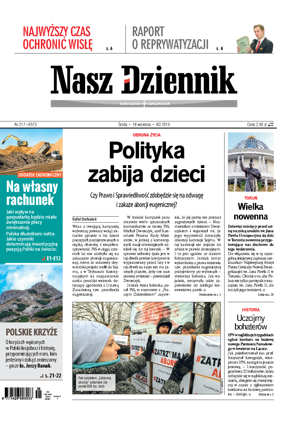 Nasz Dziennik z dnia 18.09.2019 wydanie PDF