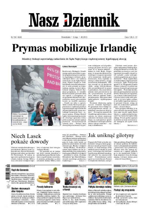 Nasz Dziennik z dnia 06.05.2013 wydanie PDF