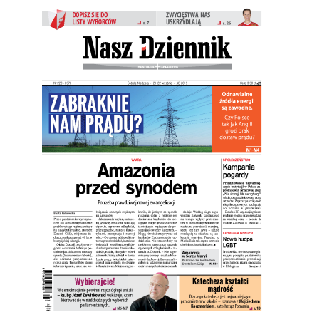 Nasz Dziennik z dnia 21.09.2019 wydanie PDF