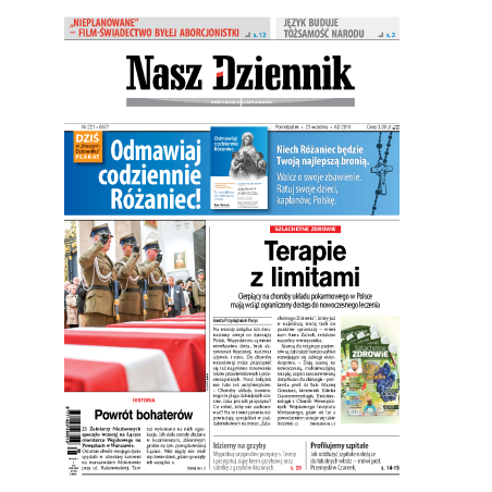 Nasz Dziennik z dnia 23.09.2019 wydanie PDF