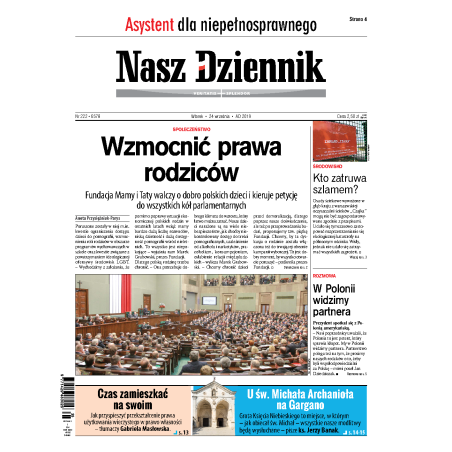 Nasz Dziennik z dnia 24.09.2019 wydanie PDF