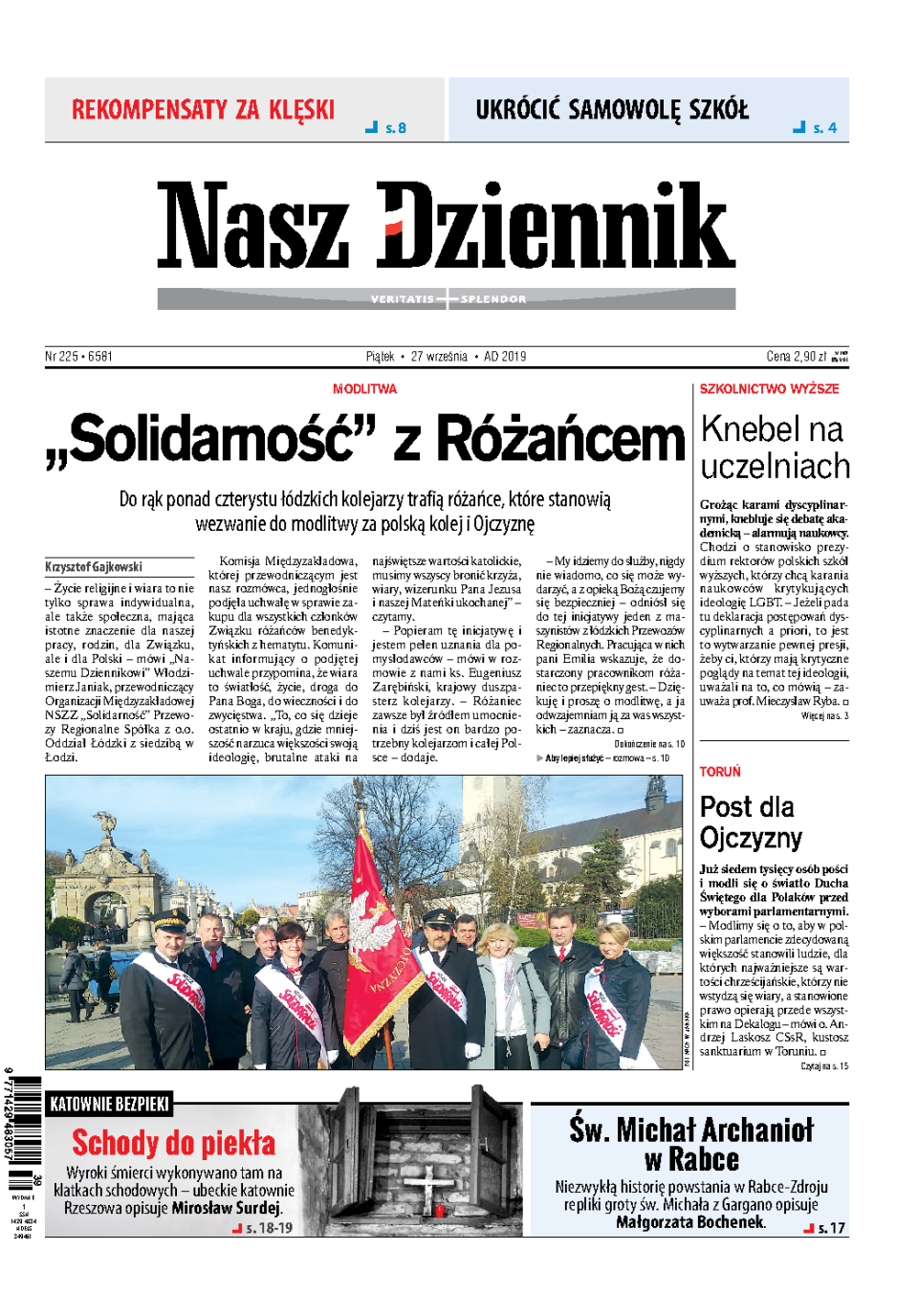 Nasz Dziennik z dnia 27.09.2019 wydanie PDF