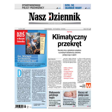 Nasz Dziennik z dnia 28.09.2019 wydanie PDF