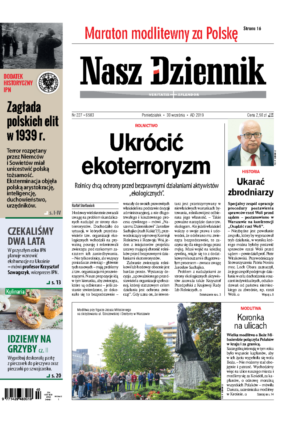 Nasz Dziennik z dnia 30.09.2019 wydanie PDF
