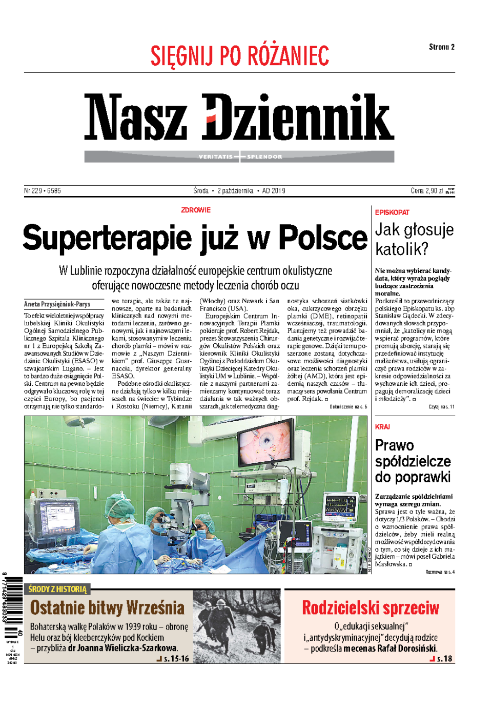 Nasz Dziennik z dnia 02.10.2019 wydanie PDF