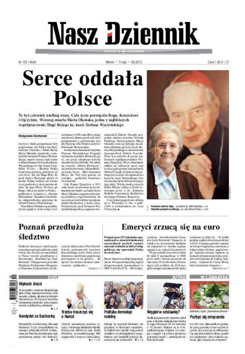 Nasz Dziennik z dnia 07.05.2013 wydanie PDF