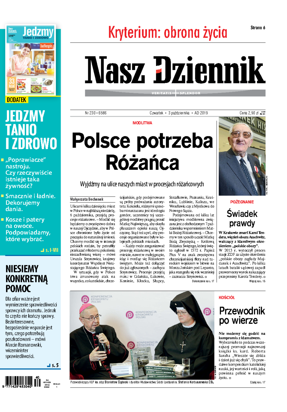 Nasz Dziennik z dnia 03.10.2019 wydanie PDF
