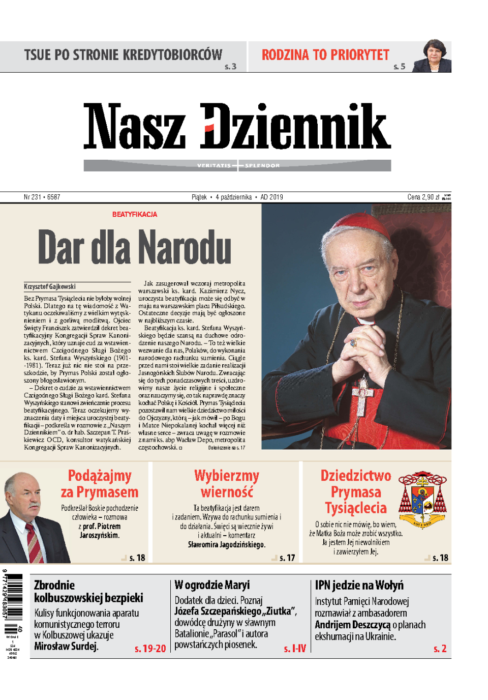 Nasz Dziennik z dnia 04.10.2019 wydanie PDF