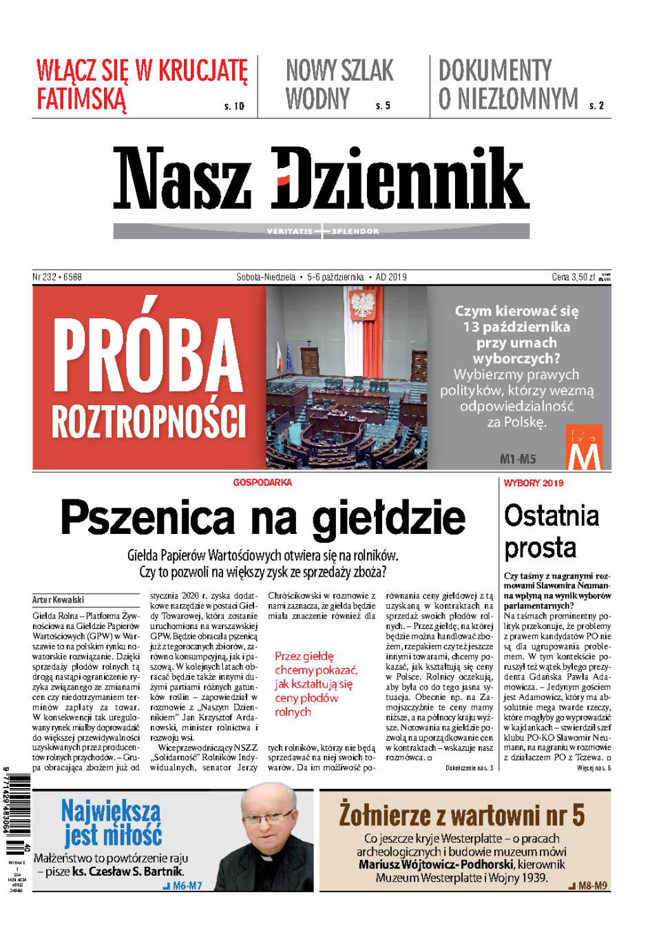 Nasz Dziennik z dnia 05.10.2019 wydanie PDF