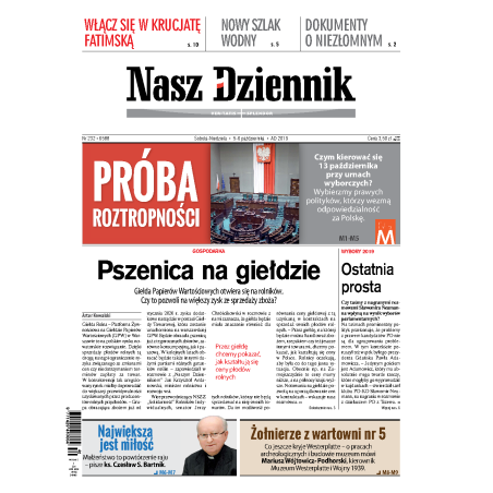 Nasz Dziennik z dnia 05.10.2019 wydanie PDF
