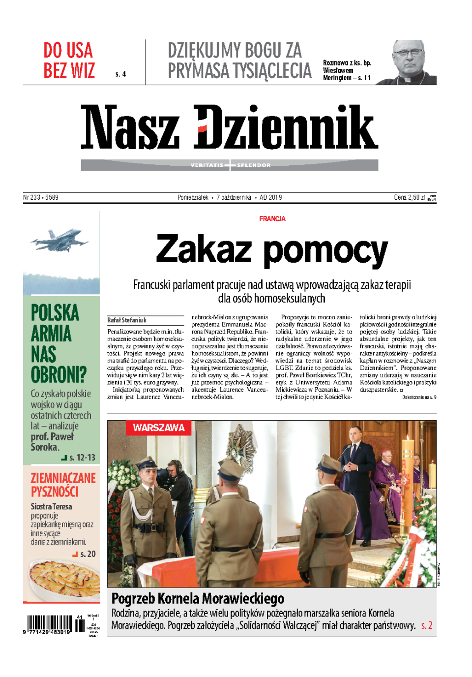 Nasz Dziennik z dnia 07.10.2019 wydanie PDF