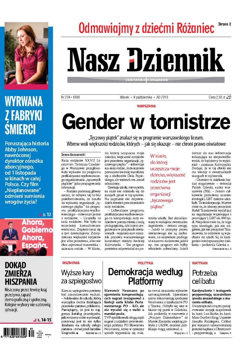 Nasz Dziennik z dnia 08.10.2019 wydanie PDF