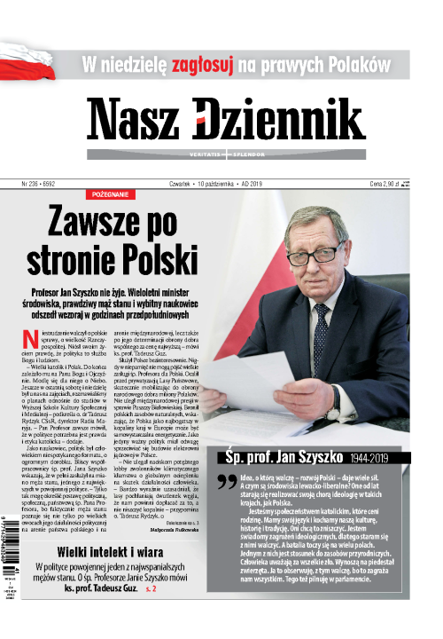 Nasz Dziennik z dnia 10.10.2019 wydanie PDF