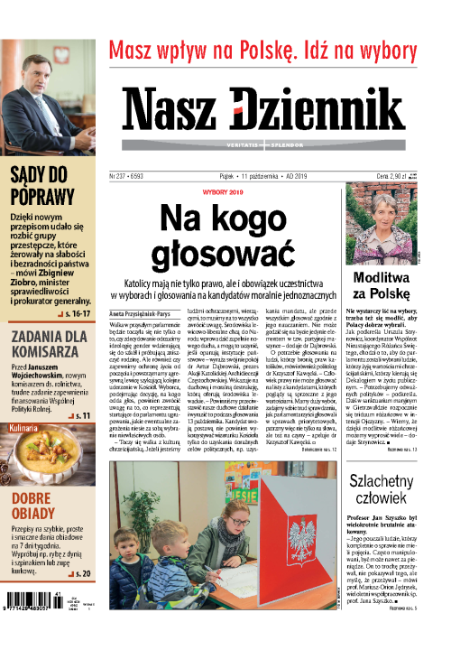 Nasz Dziennik z dnia 11.10.2019 wydanie PDF