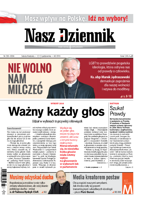 Nasz Dziennik z dnia 12.10.2019 wydanie PDF