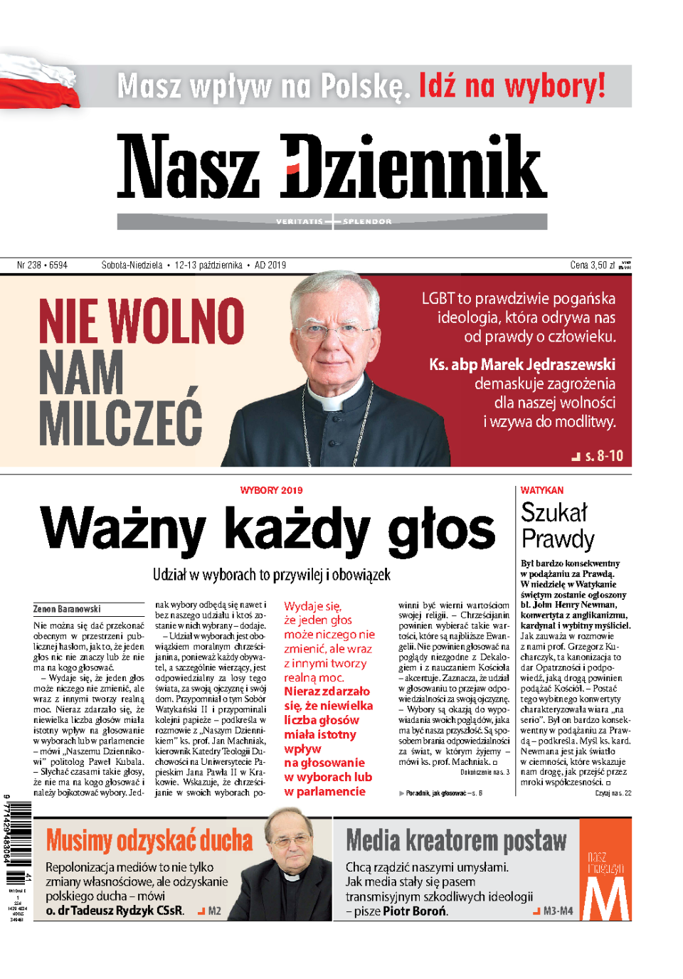 Nasz Dziennik z dnia 12.10.2019 wydanie PDF