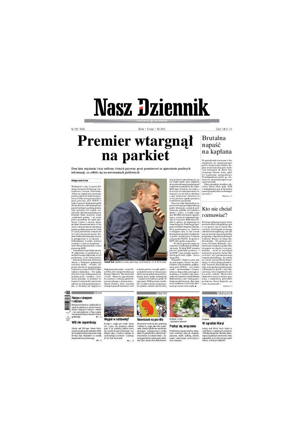 Nasz Dziennik z dnia 08.05.2013 wydanie PDF