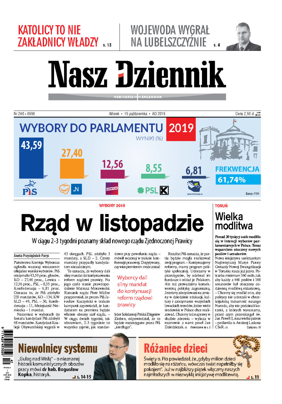 Nasz Dziennik z dnia 15.10.2019 wydanie PDF
