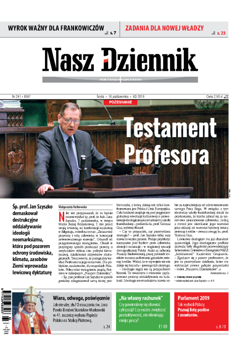 Nasz Dziennik z dnia 16.10.2019 wydanie PDF