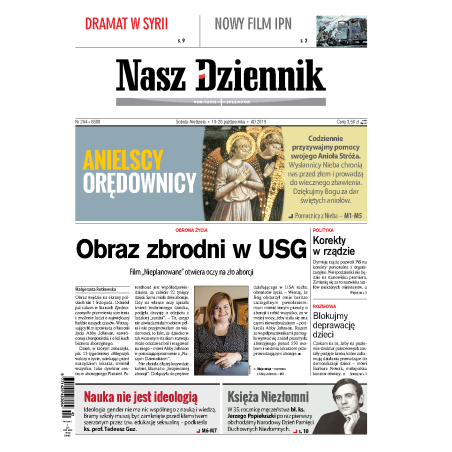 Nasz Dziennik z dnia 19.10.2019 wydanie PDF
