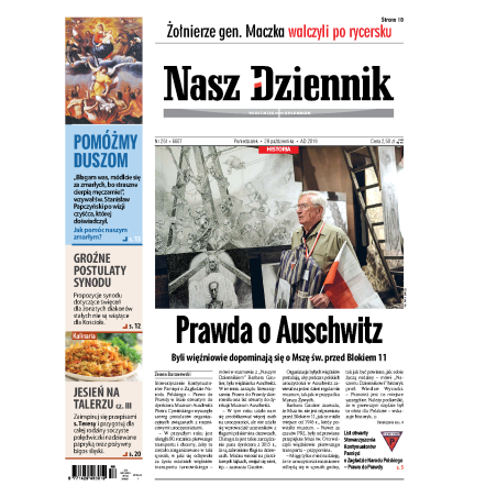Nasz Dziennik z dnia 28.10.2019 wydanie PDF