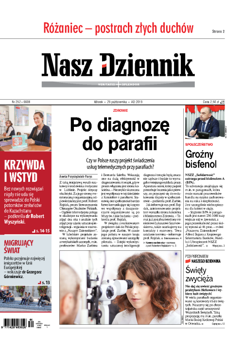 Nasz Dziennik z dnia 29.10.2019 wydanie PDF