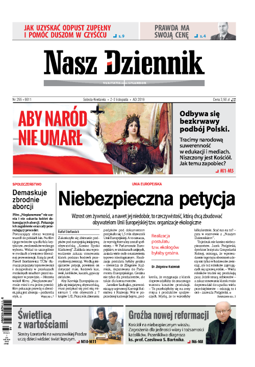 Nasz Dziennik z dnia 02.11.2019 wydanie PDF