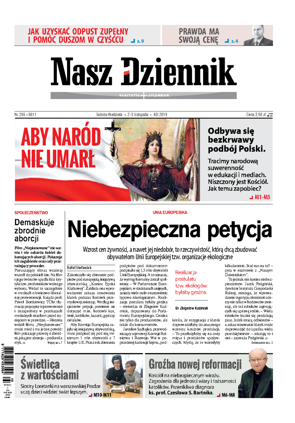 Nasz Dziennik z dnia 02.11.2019 wydanie PDF