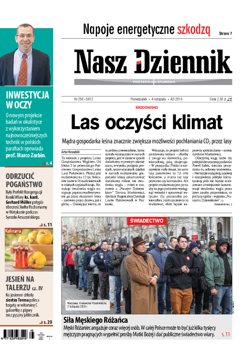Nasz Dziennik z dnia 04.11.2019 wydanie PDF