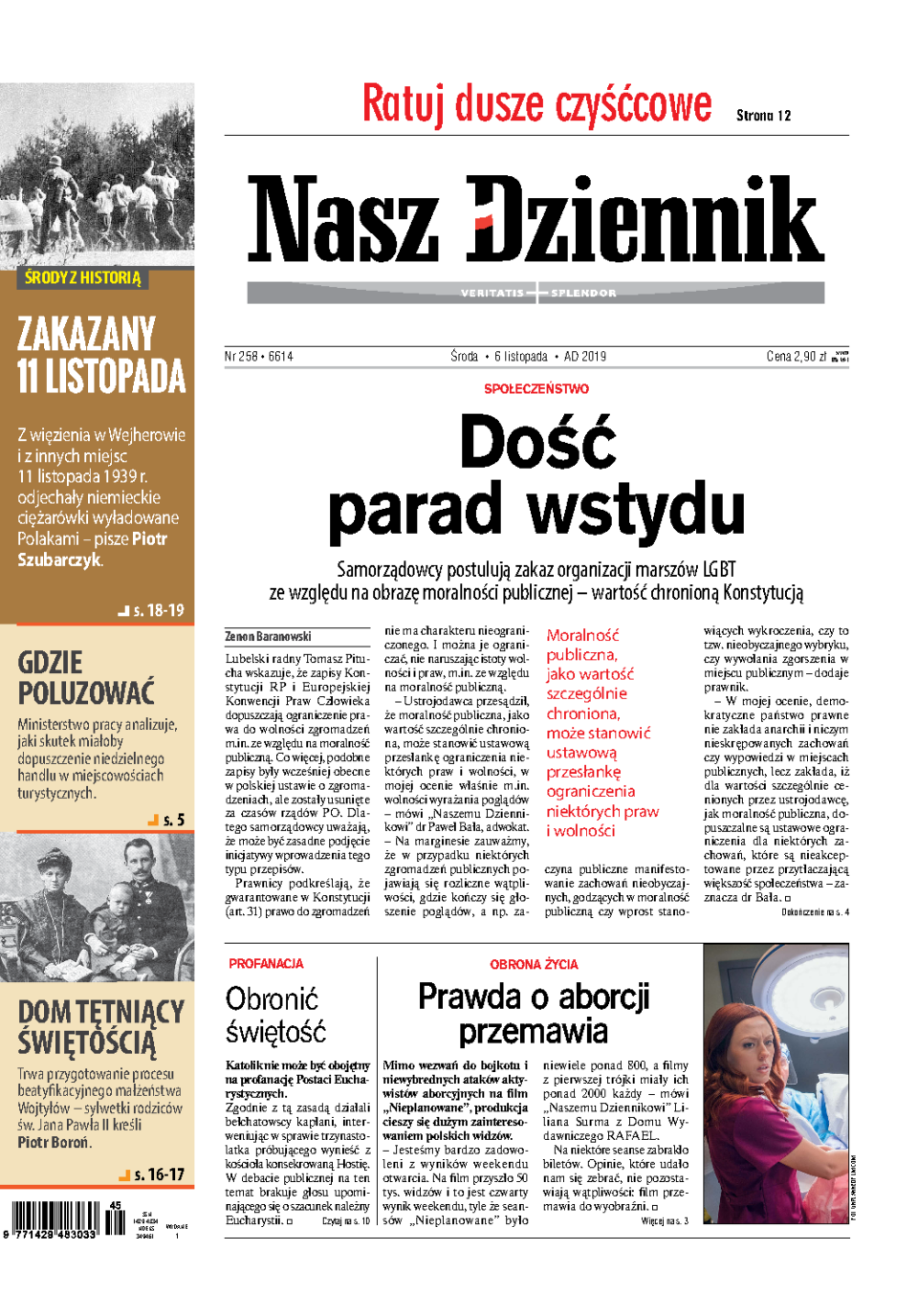 Nasz Dziennik z dnia 06.11.2019 wydanie PDF