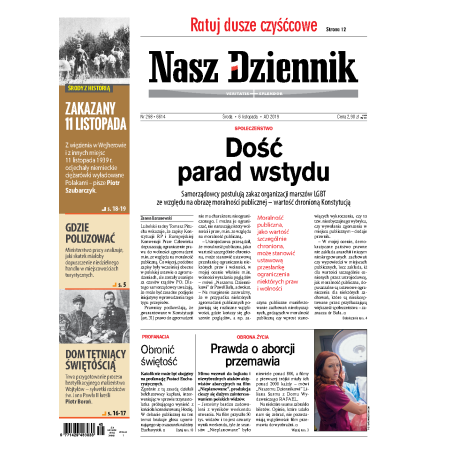 Nasz Dziennik z dnia 06.11.2019 wydanie PDF