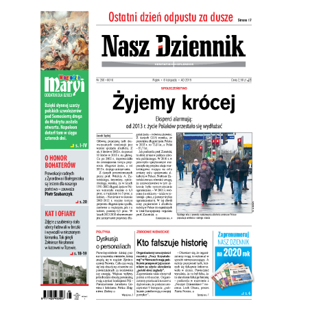 Nasz Dziennik z dnia 08.11.2019 wydanie PDF
