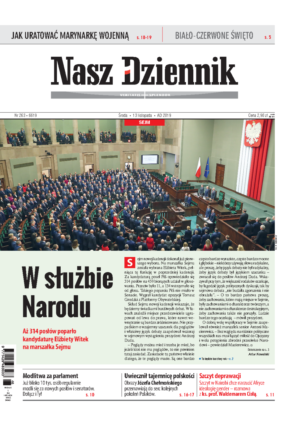 Nasz Dziennik z dnia 13.11.2019 wydanie PDF