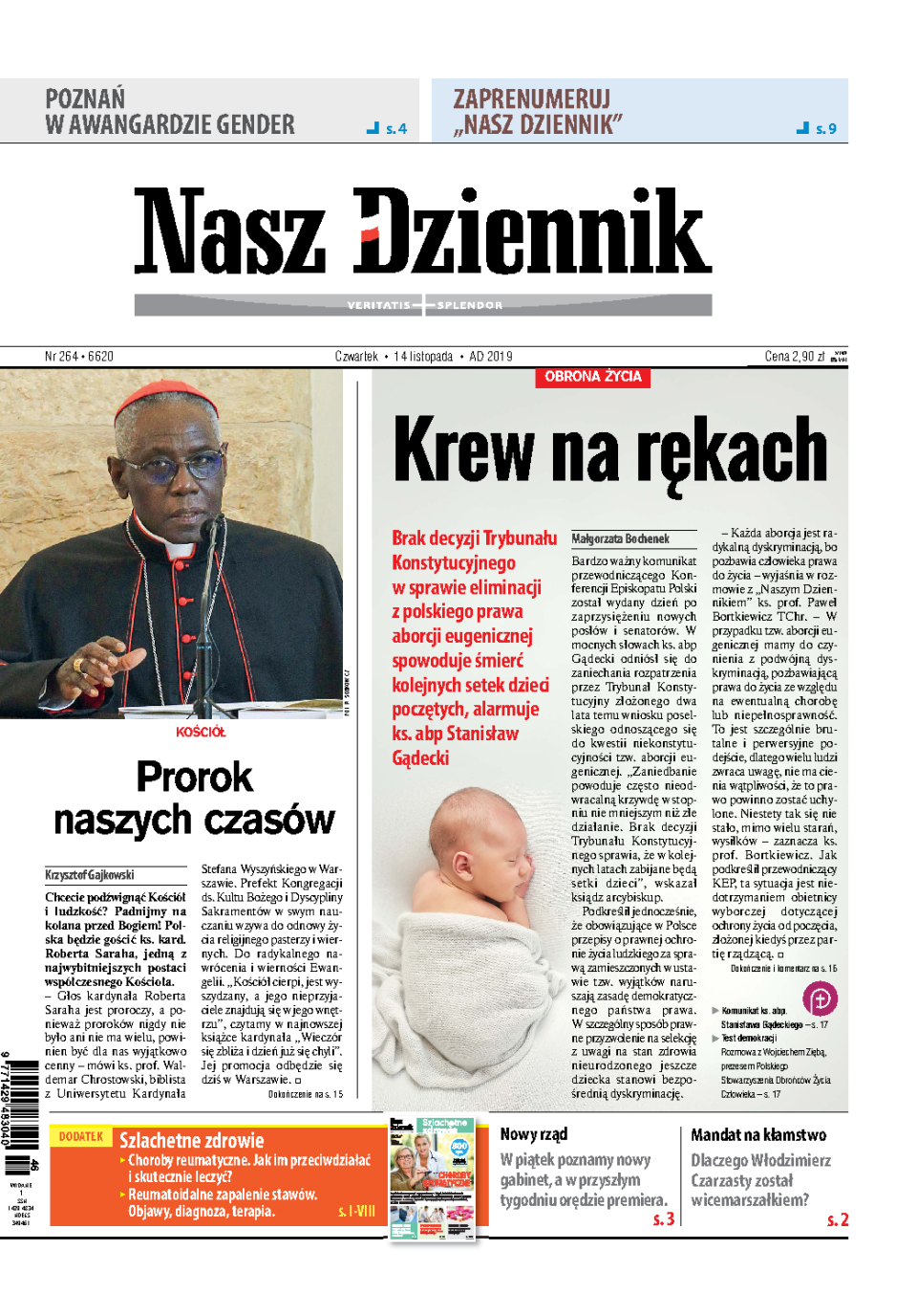 Nasz Dziennik z dnia 14.11.2019 wydanie PDF