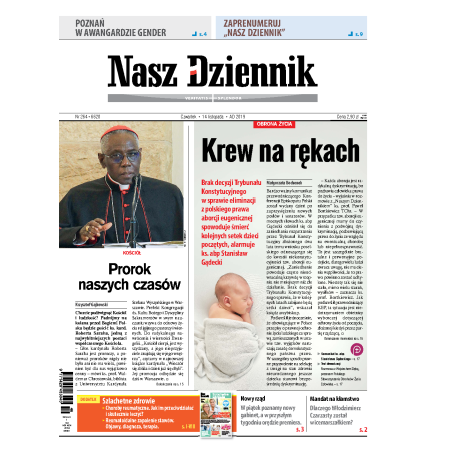 Nasz Dziennik z dnia 14.11.2019 wydanie PDF