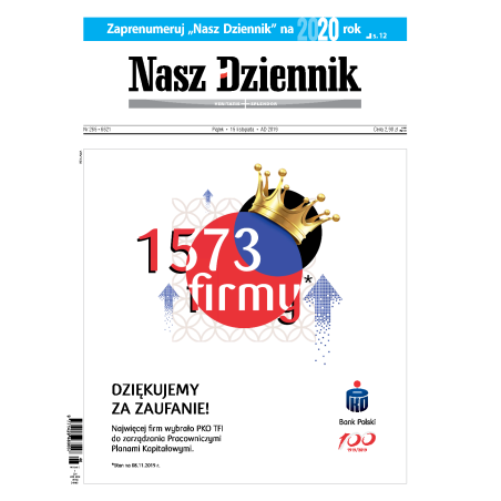 Nasz Dziennik z dnia 15.11.2019 wydanie PDF