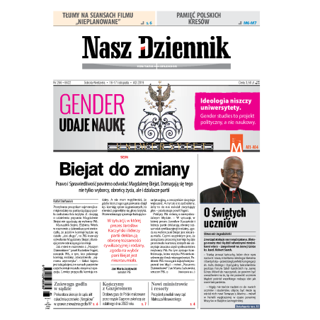 Nasz Dziennik z dnia 16.11.2019 wydanie PDF