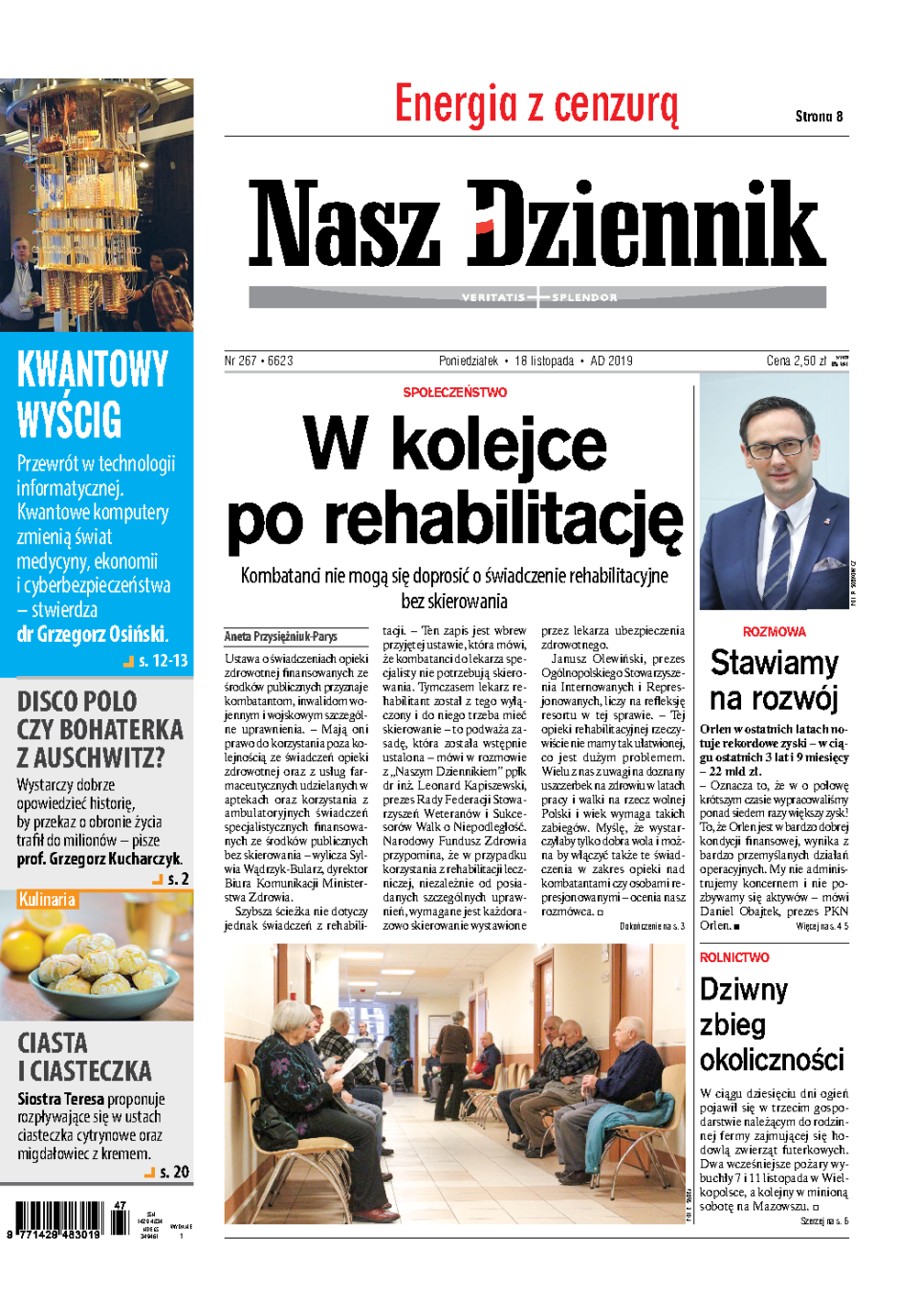 Nasz Dziennik z dnia 18.11.2019 wydanie PDF