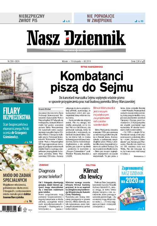 Nasz Dziennik z dnia 19.11.2019 wydanie PDF