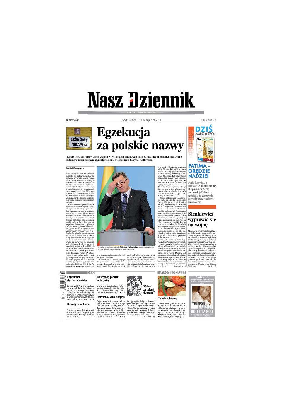 Nasz Dziennik z dnia 11.05.2013 wydanie PDF