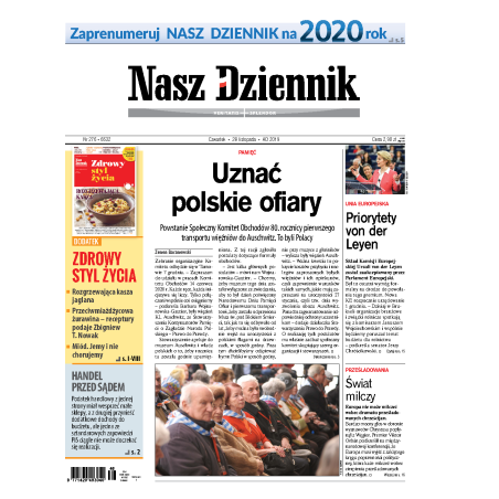 Nasz Dziennik z dnia 28.11.2019 wydanie PDF