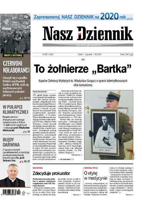 Nasz Dziennik z dnia 04.12.2019 wydanie PDF