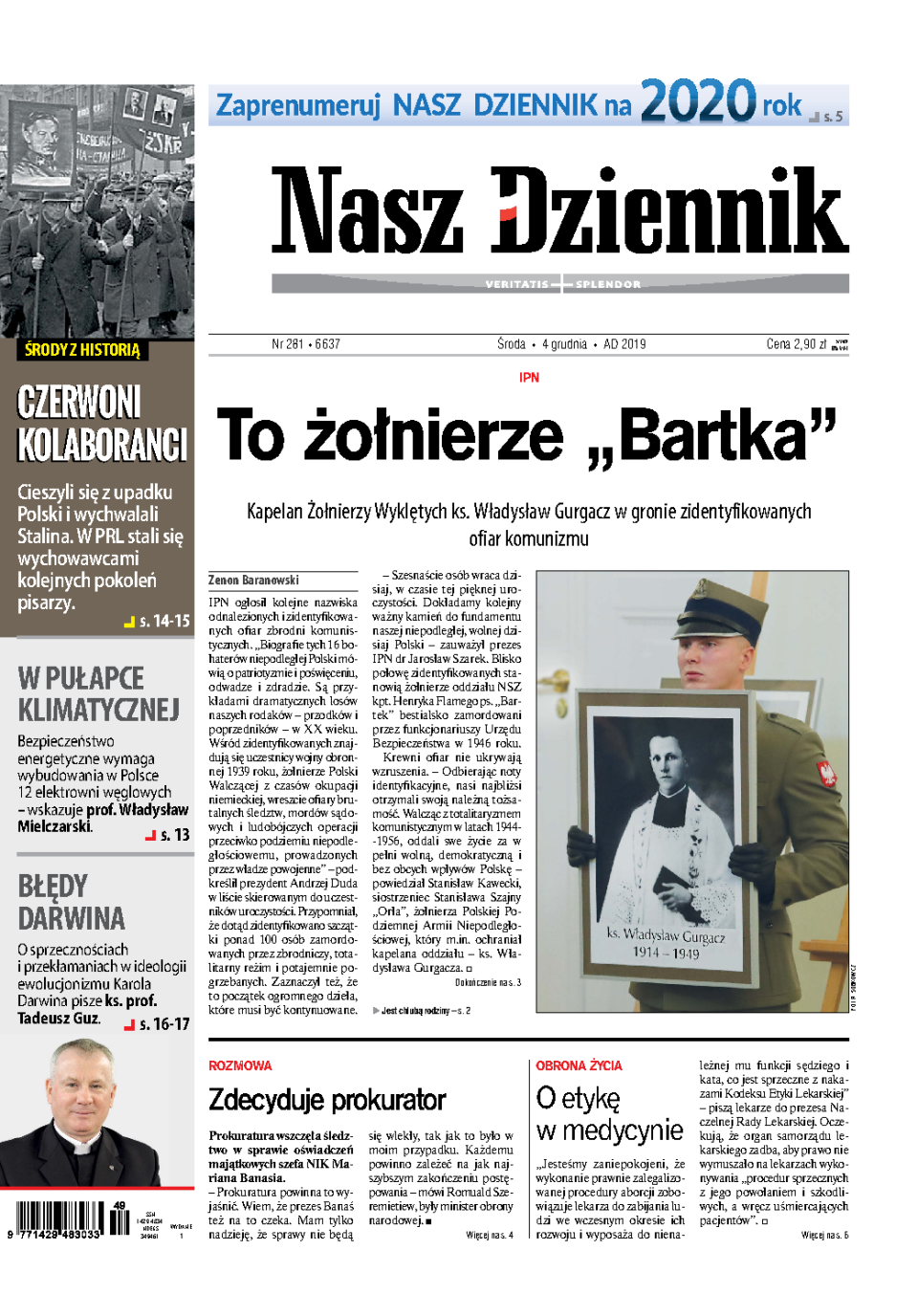 Nasz Dziennik z dnia 04.12.2019 wydanie PDF