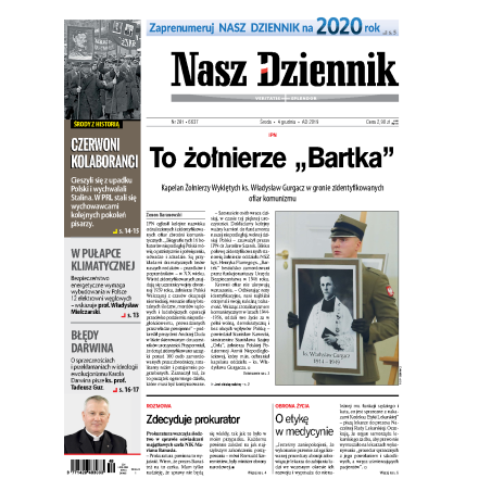 Nasz Dziennik z dnia 04.12.2019 wydanie PDF
