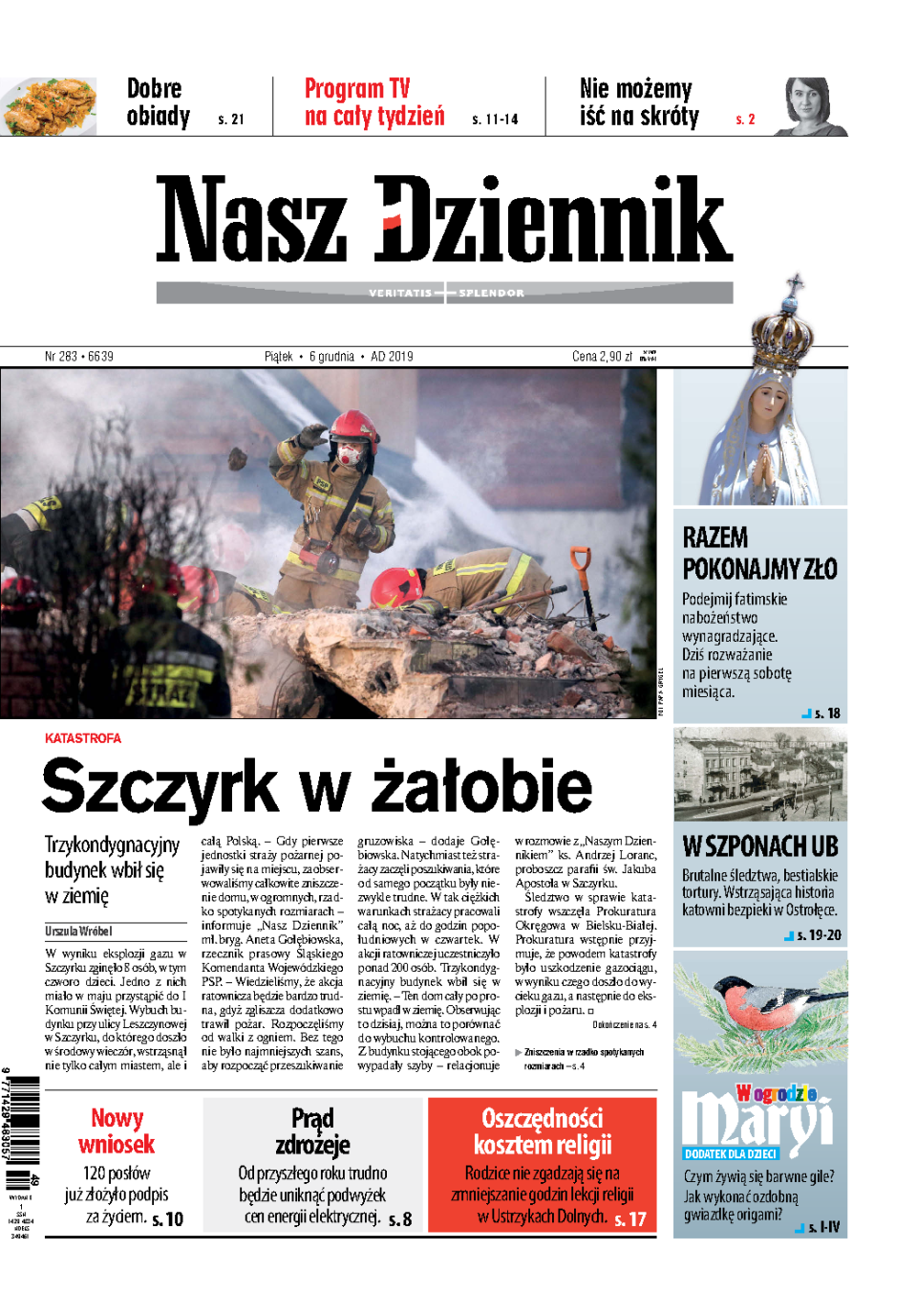 Nasz Dziennik z dnia 06.12.2019 wydanie PDF